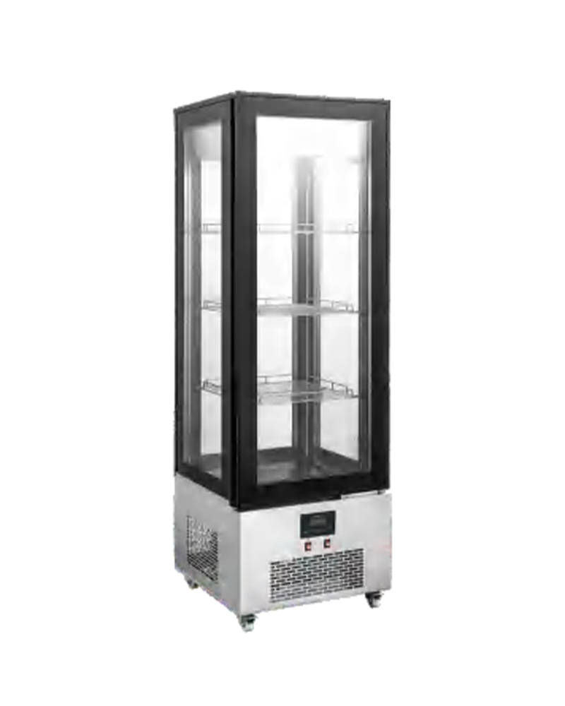 Refrigeradores de pantalla de cristal de cuatro lados con descongelación automática vertical XC-440C