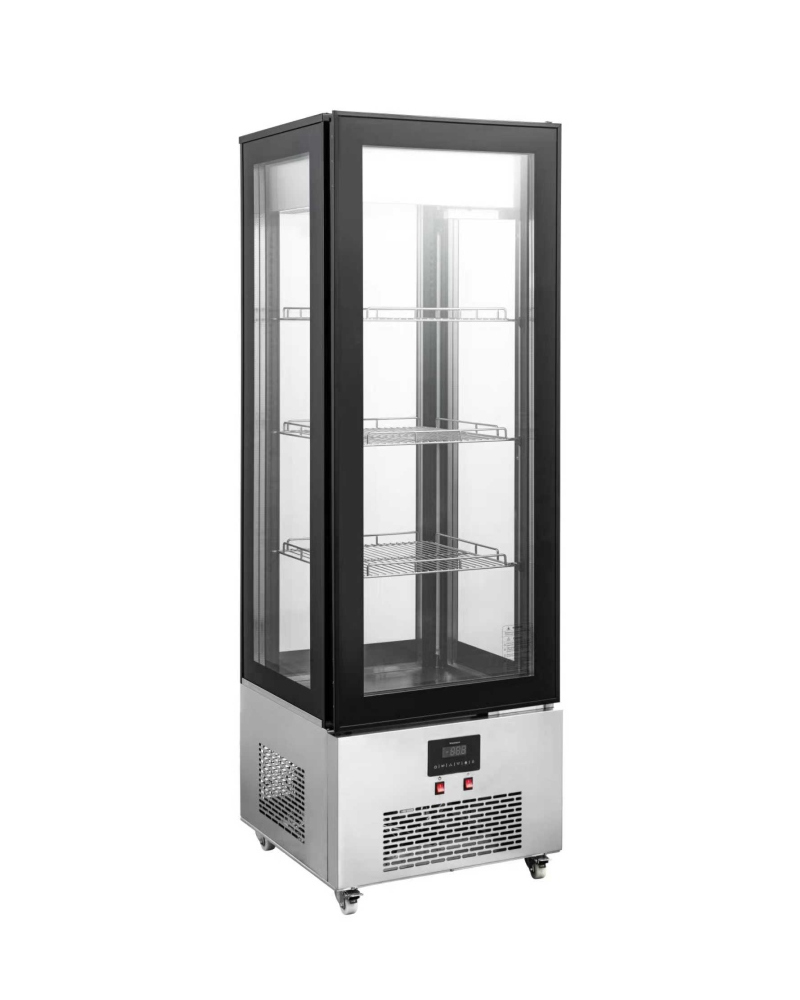 Vitrina de congelador con pantalla de cristal de cuatro caras con controlador de temperatura digital XCLD-440C